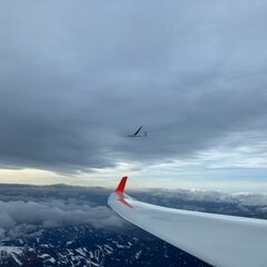 Flugwegposition um 14:15:07: Aufgenommen in der Nähe von Oberweg, Österreich in 3216 Meter